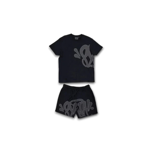 SYNA WORLD BLACK SHORT AND SHIRT SET
