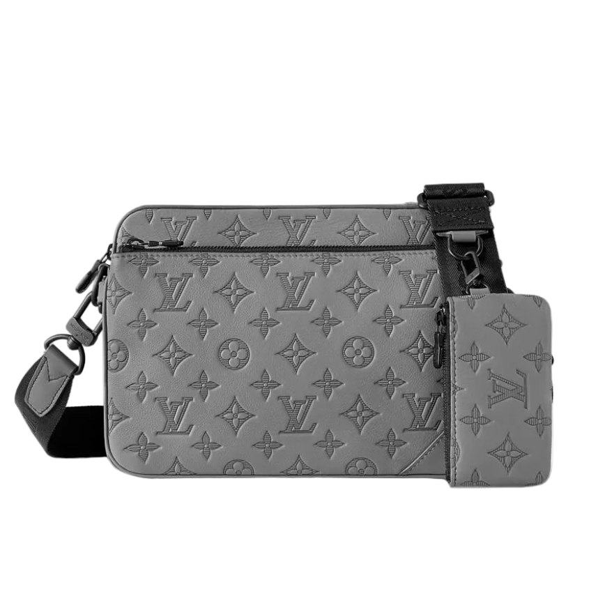 GREY LV MESSANGER BAG