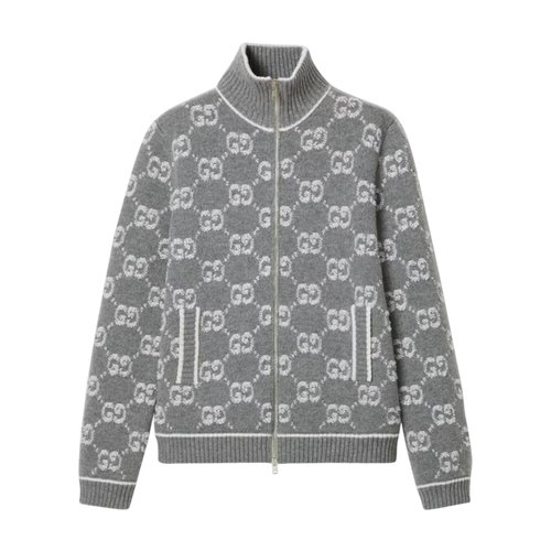 GREY LV CARDIGAN
