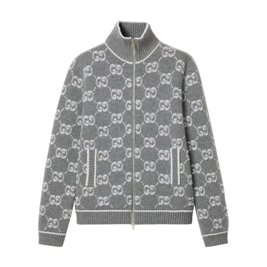 GREY LV CARDIGAN