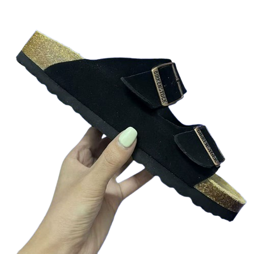 Birkenstock Slides Deep Black