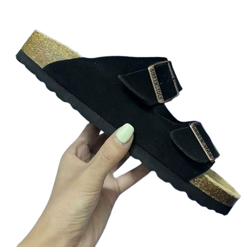 Birkenstock Slides Deep Black