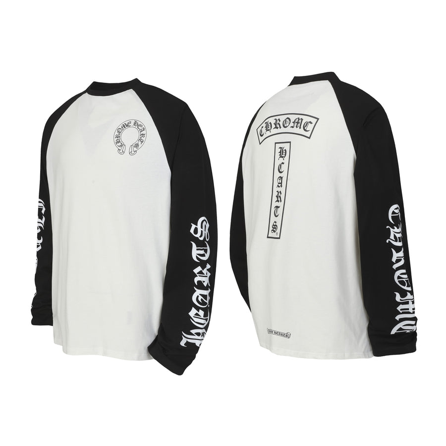 CHROME HEARTS BLACK AND WHITE LONG SLEEVE