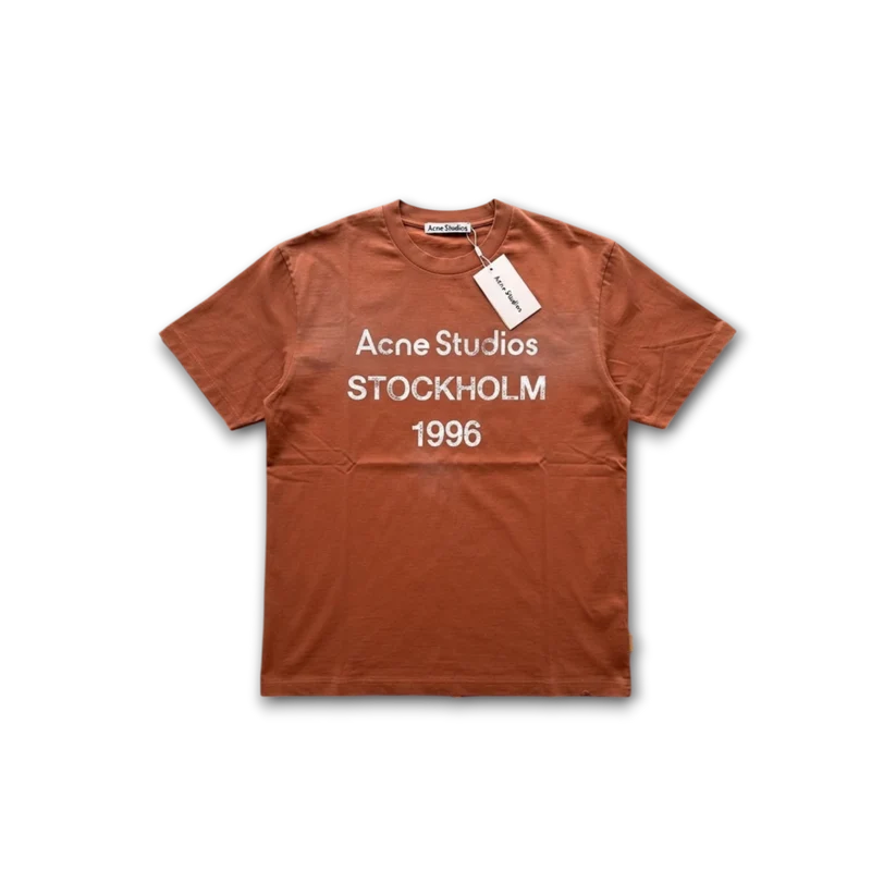 ACNE STUDIO CREW NECK ORANGE TEE