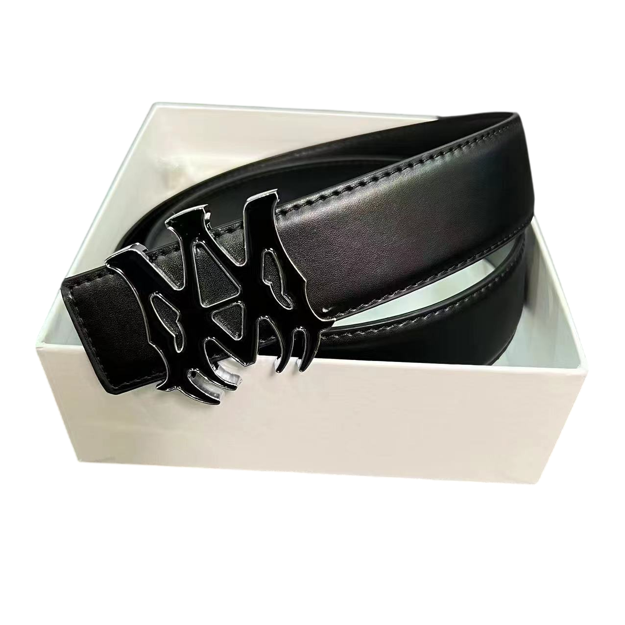 AMIRI MONOGRAM BLACK BELT