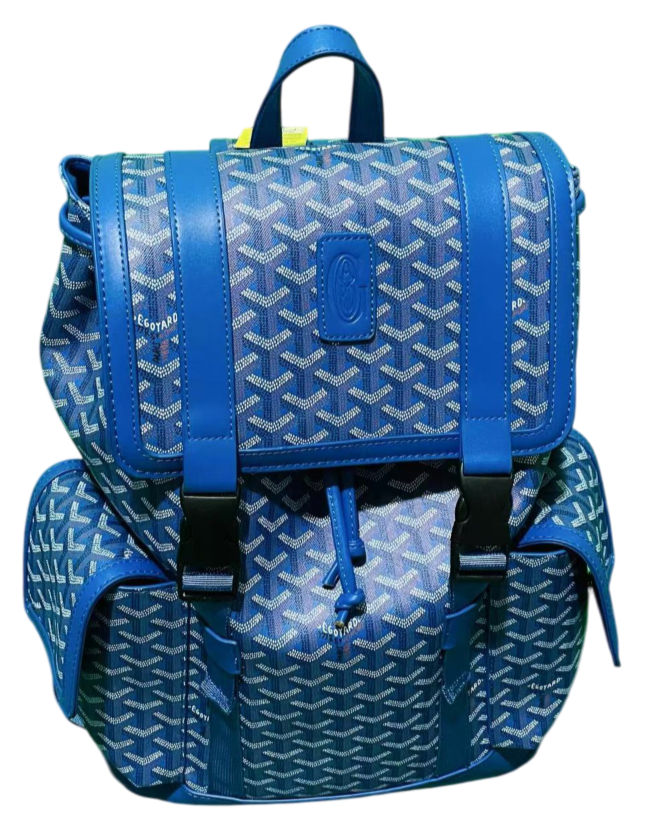 GOYARD BAG WITH CLIPS BLUE