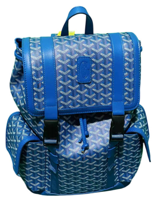 GOYARD BAG WITH CLIPS BLUE