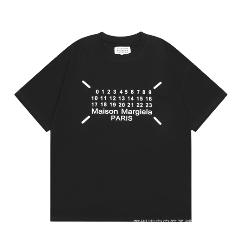 MAISON MARGIELA NUMBER SHIRT BLACK