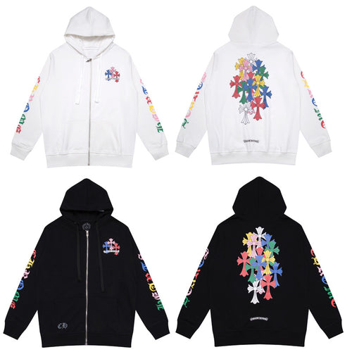 CHROME HEARTS RAINBOW CROSS ZIPUP