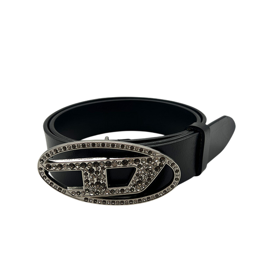 DIESEL CRYSTAL SILVER BELT