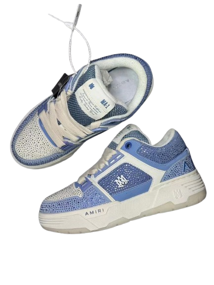 AMIRI SHOES GLITTER BLUE/WHITE