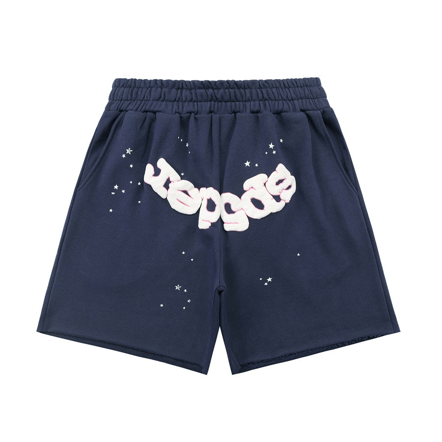 SP5DER NAVY SHORTS