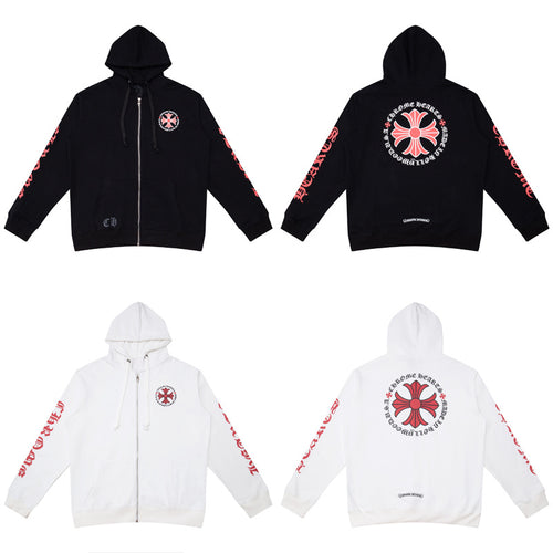 CHROME HEART RED CROSS ZIPUP