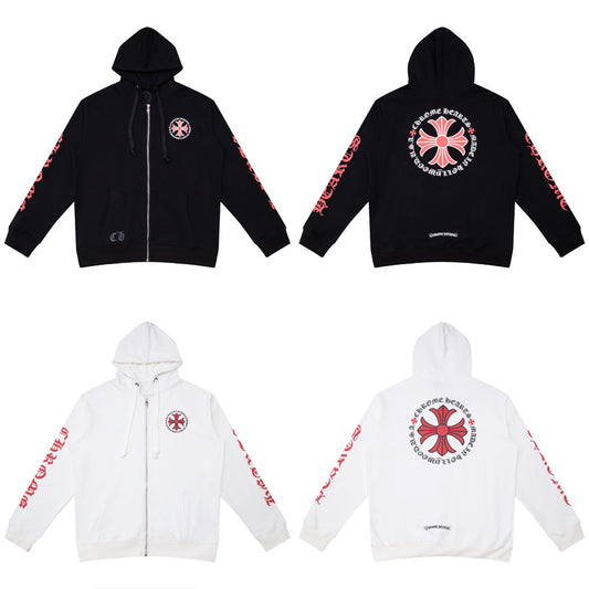 CHROME HEART RED CROSS ZIPUP