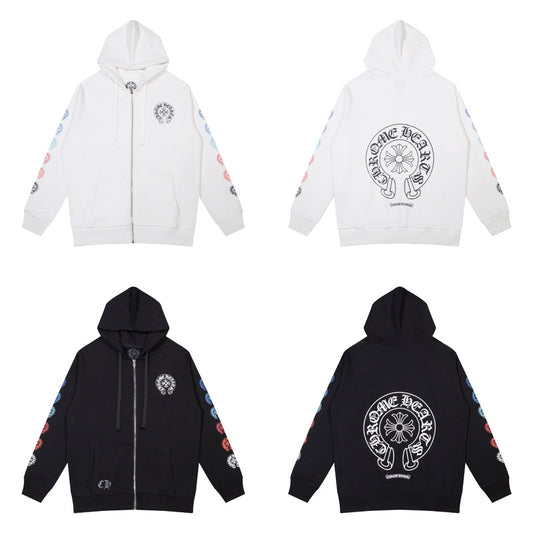 CHROME HEARTS HORSESHOE SLEEVES ZIPUP