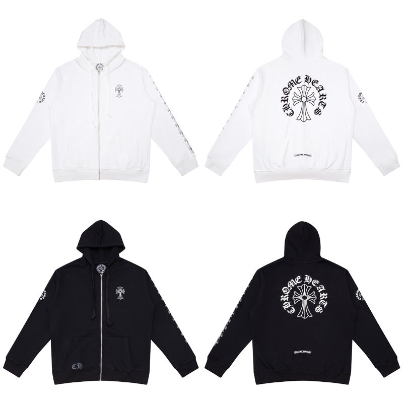 CHROME HEARTS HORSESHOE CROSS ZIPUP