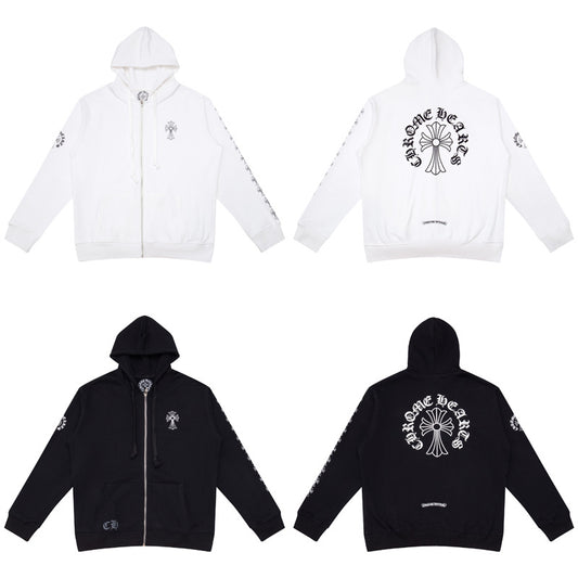 CHROME HEARTS HORSESHOE CROSS ZIPUP