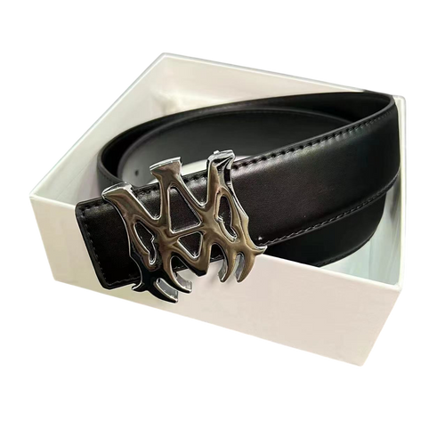 AMIRI BUCKLE SILVER BELT