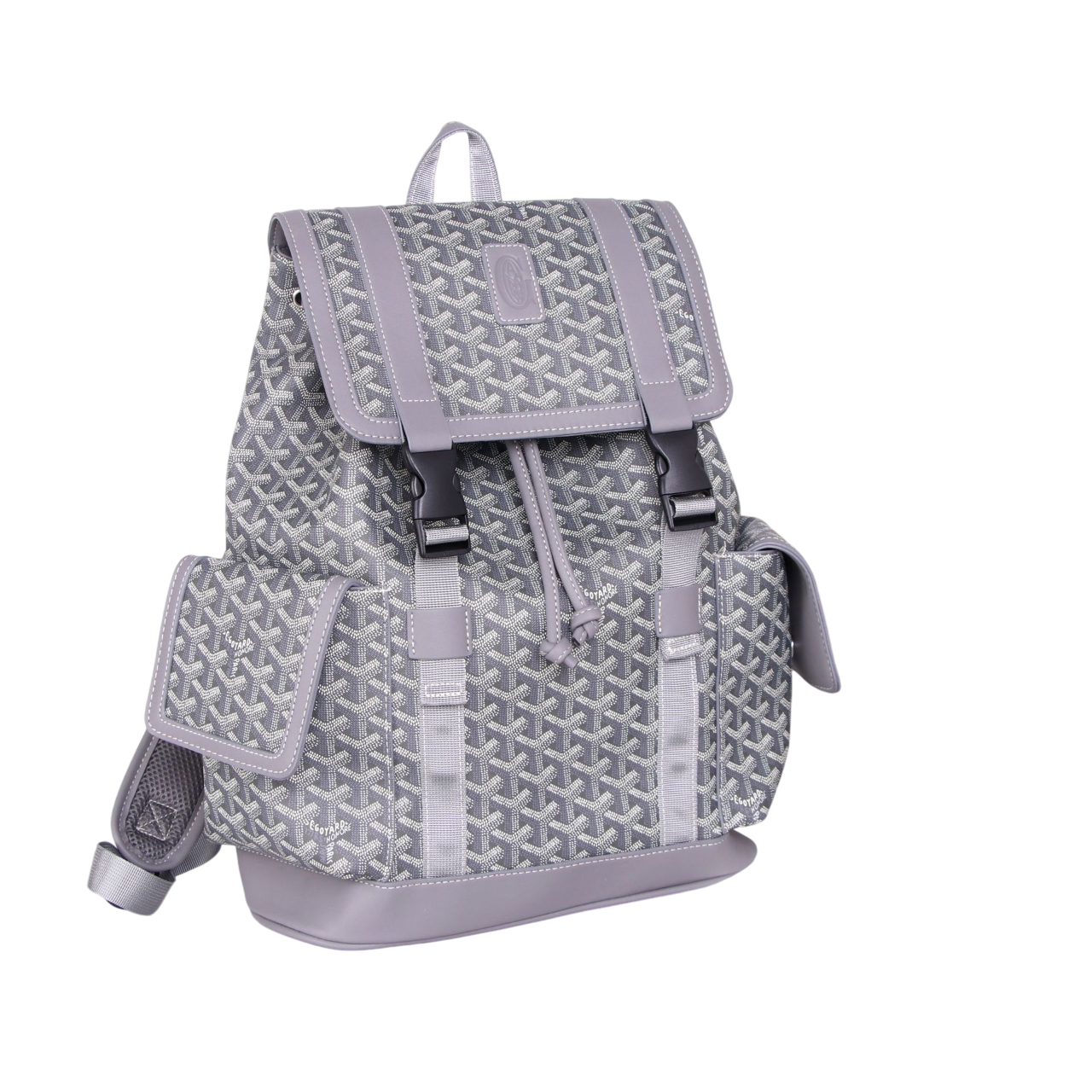GOYARD BAG WITH CLIPS SILVER