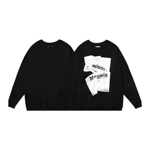 MAISON MARGIELA CREWNECK BLACK/WHITE