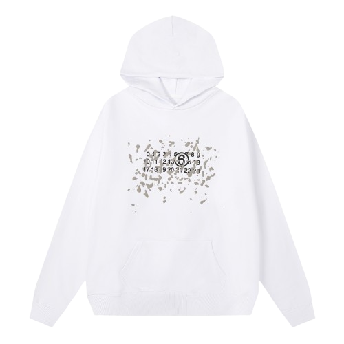 MAISON MARGIELA HOODIE DISTORTED WHITE