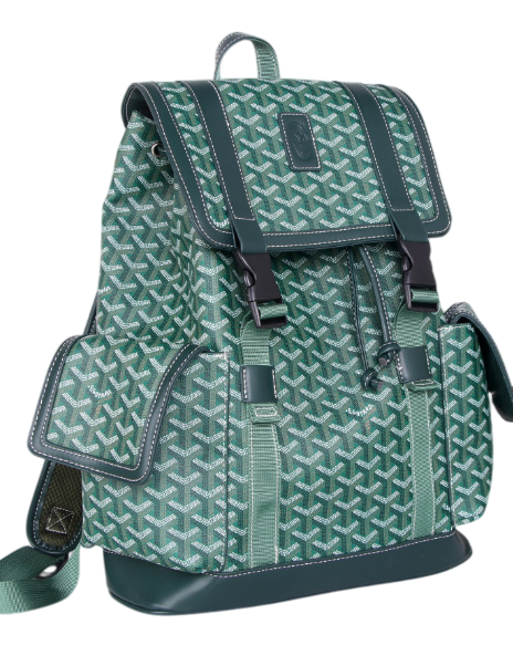 GOYARD BAG WITH CLIPS GREEN