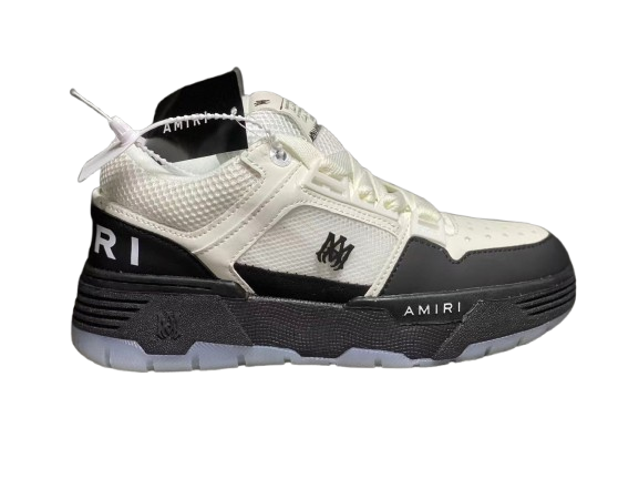 AMIRI SHOES WHITE ON BLACK