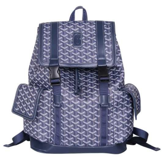GOYARD BAG WITH CLIPS DARK BLUE