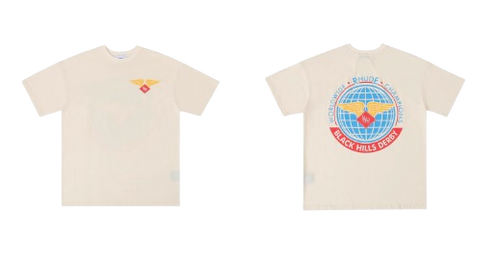 RHUDE APRICOT AVIATION SHIRT