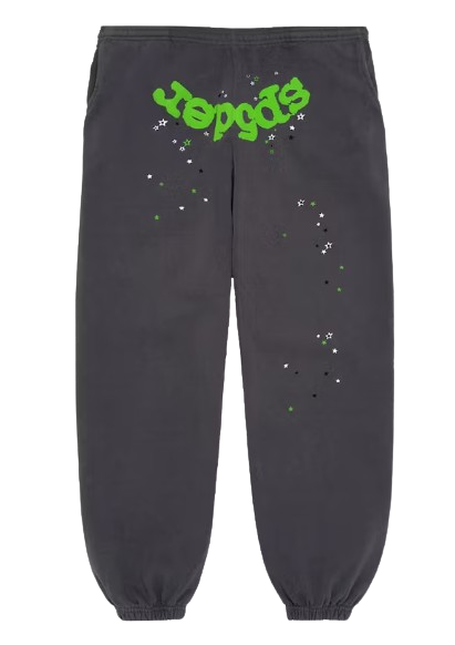 SP5DER GREEN ON GRAY PANTS - Size M