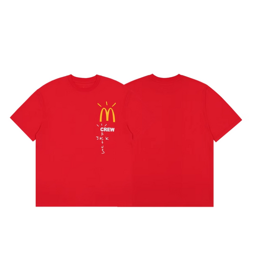TRAVIS SCOTT MCDONALDS WORKER SHIRT RED