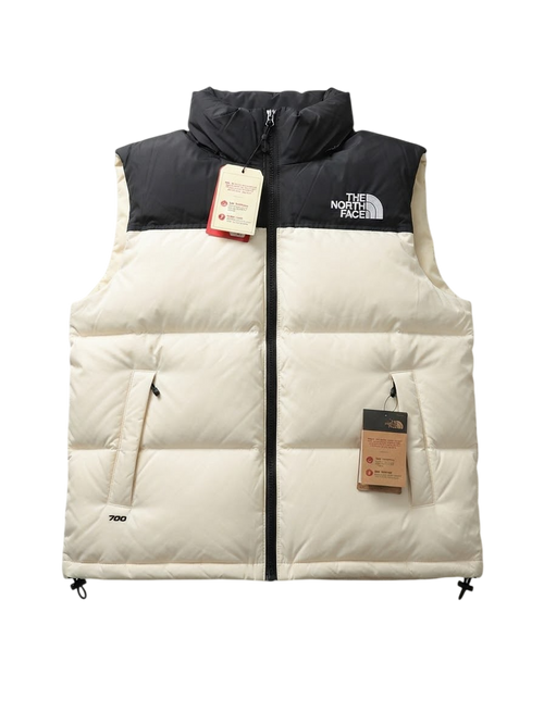 North Face cut sleeve jacket White