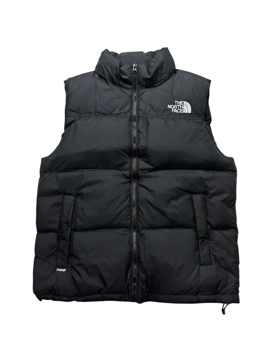 North Face cut sleeve jacket Black