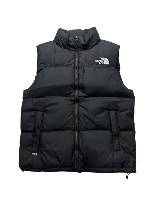 North Face cut sleeve jacket Black
