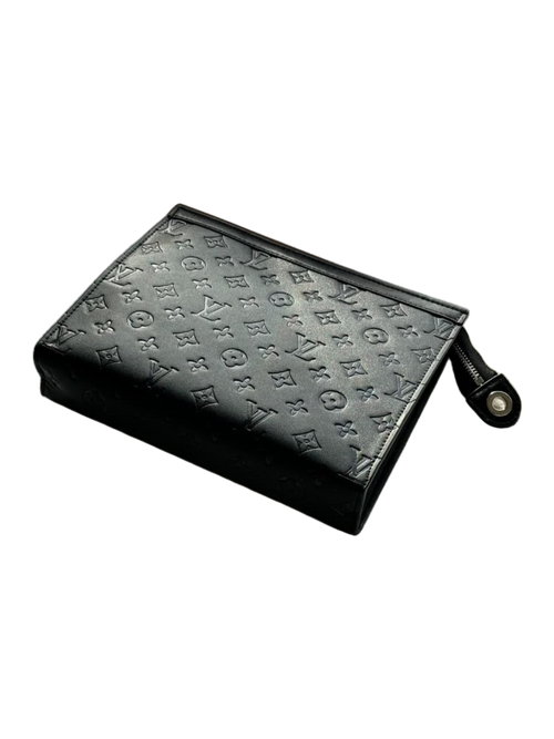 LV BLACKOUT EMBOSSED POUCH