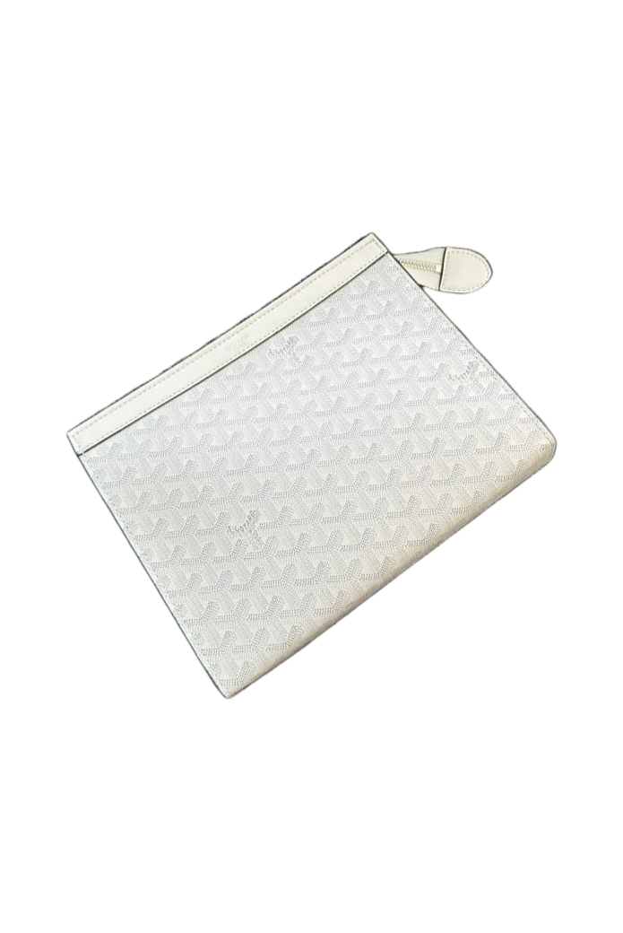 GOYARD WHITE ICE POUCH