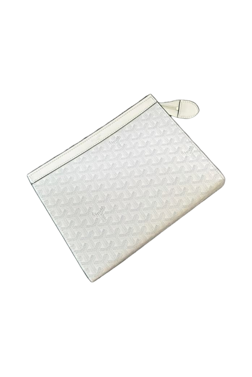 GOYARD WHITE ICE POUCH