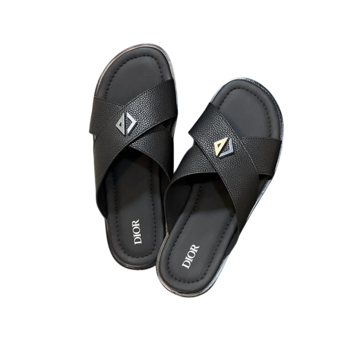 DIOR BLACK SLIPPERS