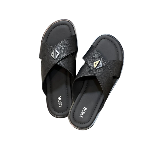 DIOR BLACK SLIPPERS