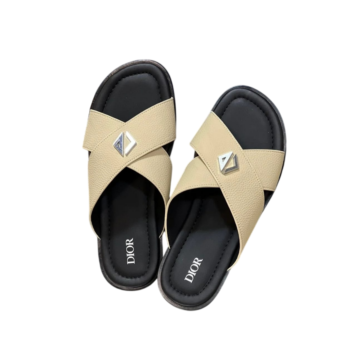 DIOR CREAM SLIPPERS