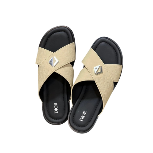 DIOR CREAM SLIPPERS