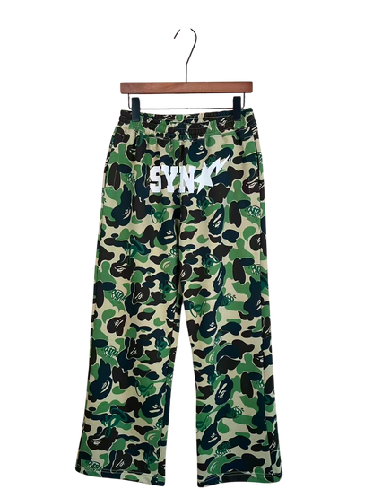 BAPE x Spotify x SYNA by Central Cee Camo Relaxed Fit Sweatpants Green