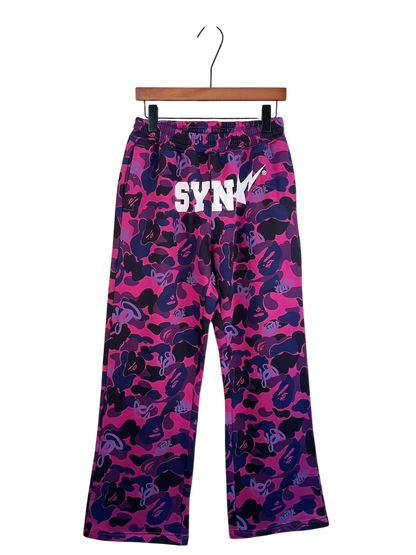 BAPE x Spotify x SYNA by Central Cee Camo Relaxed Fit Sweatpants Purple