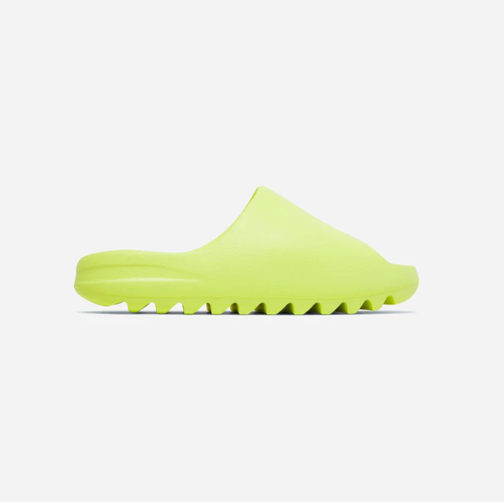 YEEZY SLIDES GREEN GLOW - Size 42.5