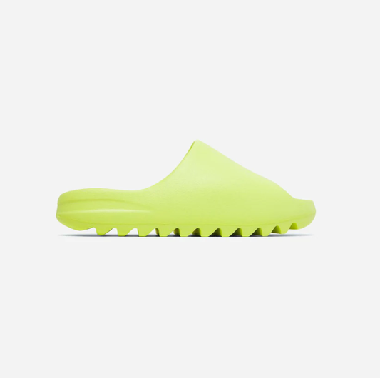 YEEZY SLIDES GREEN GLOW - Size 42.5