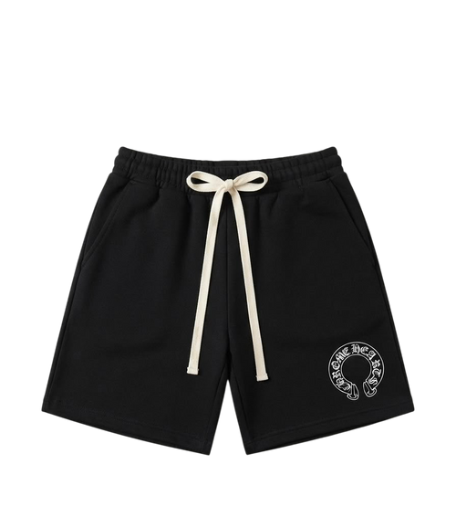 CHROME HEARTS CIRCLE LOGO BLACK SHORTS