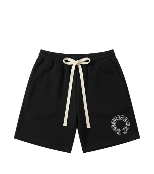 CHROME HEARTS CIRCLE LOGO BLACK SHORTS