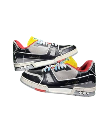 LV TRAINER VIRGIL ABLOH RED YELLOW