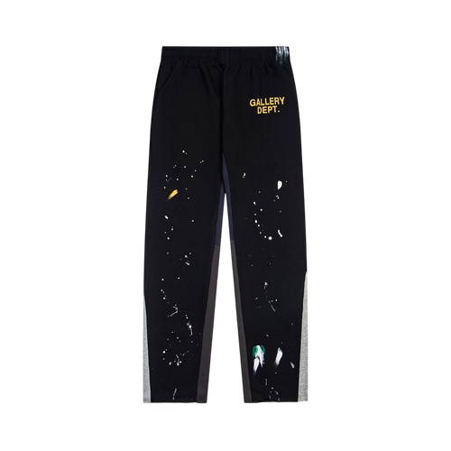 GALLERY DEPT SWEAT PANTS SPLATTER B/W/Y