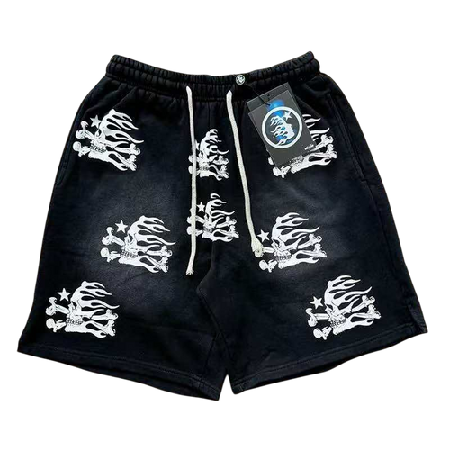HELLSTAR SHORTS SKULL N BONES